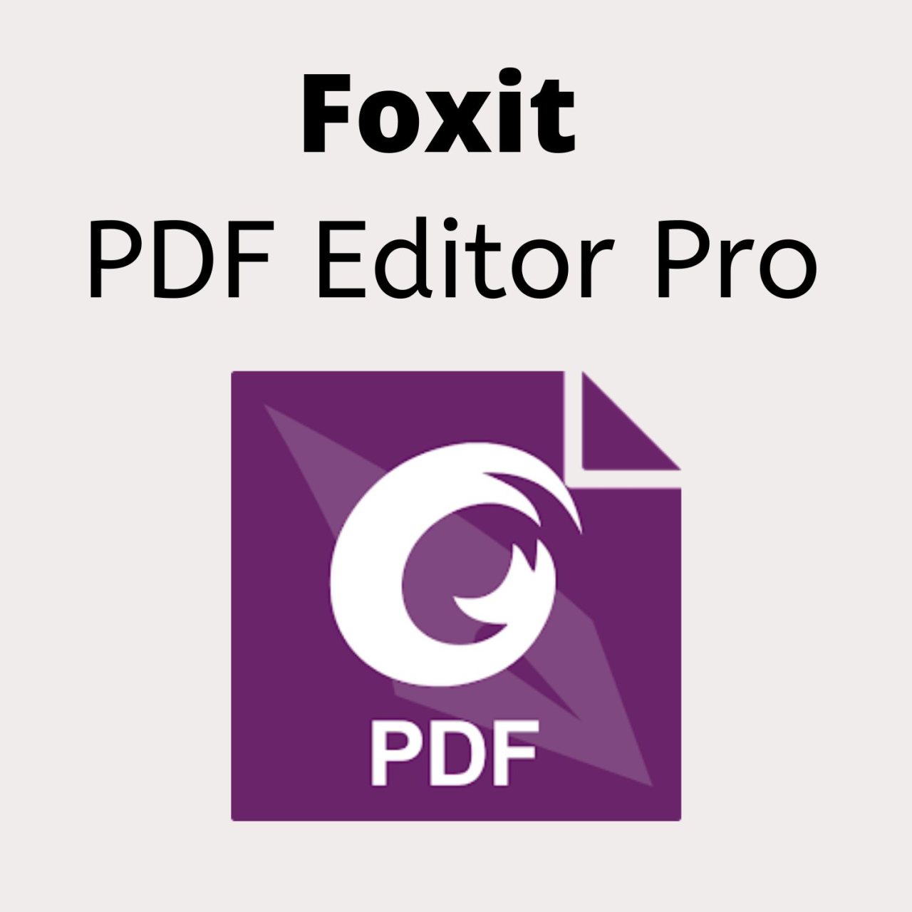 Foxit pdf editor