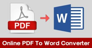 Free pdf to word converter