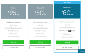 Xero pricing