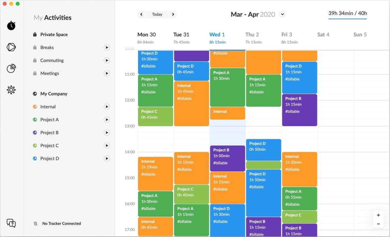 Time tracking software