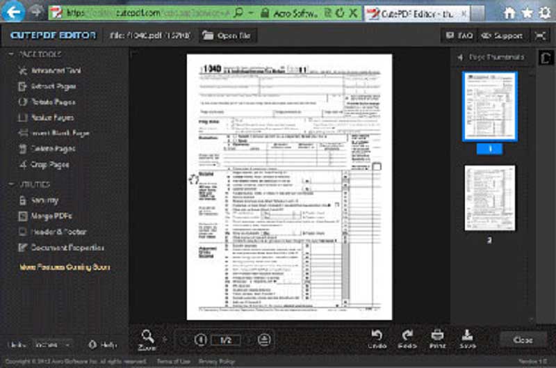 Pdf editor online free