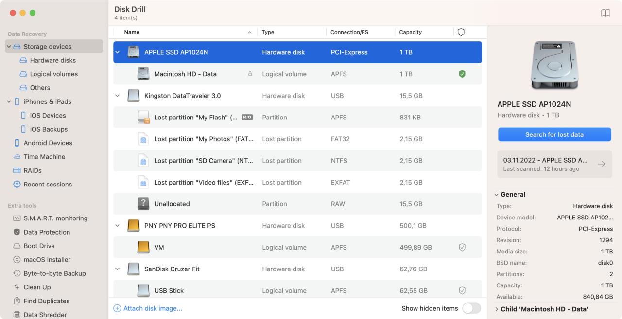 Drill disk data recovery windows software recover fileeagle top window main techyv screenshots