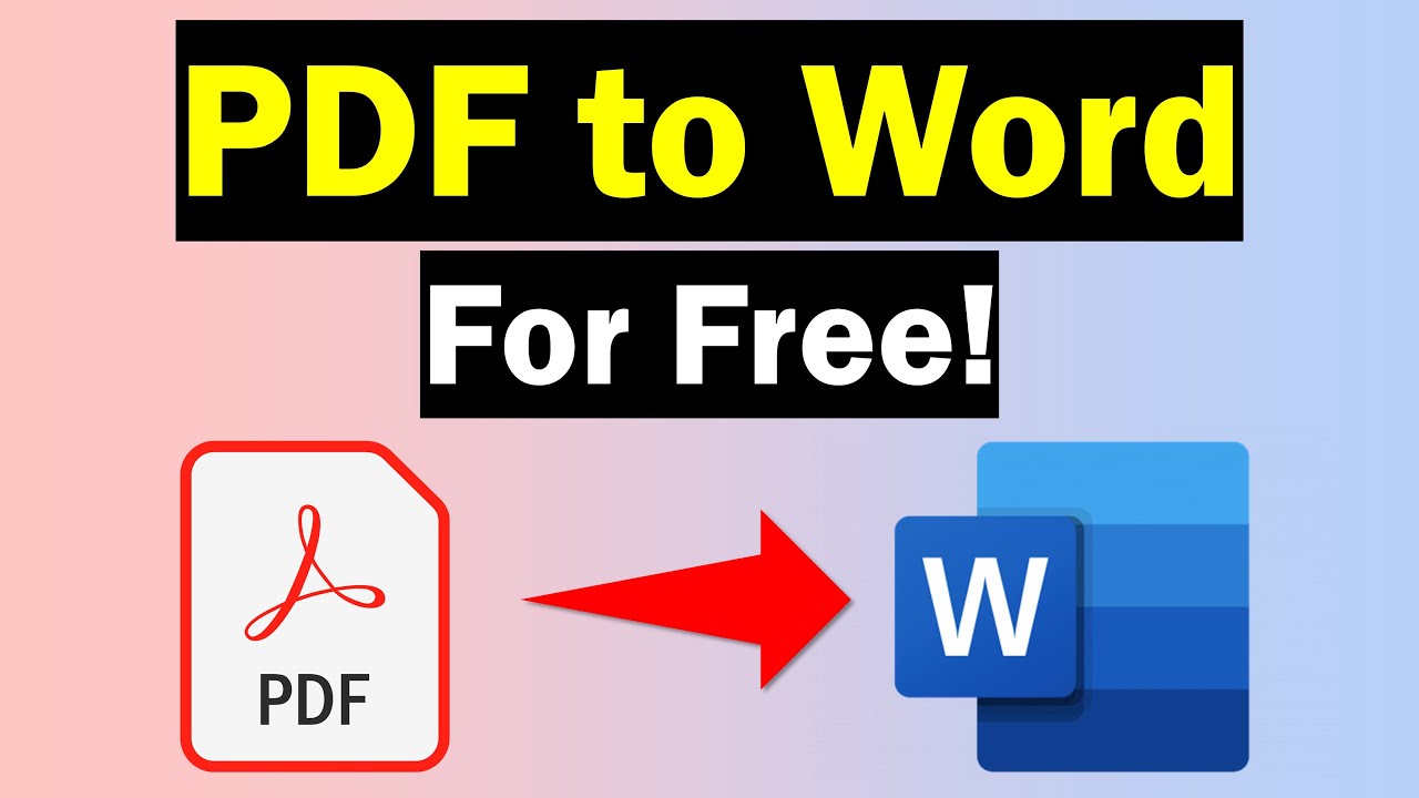 Pdf converter to word